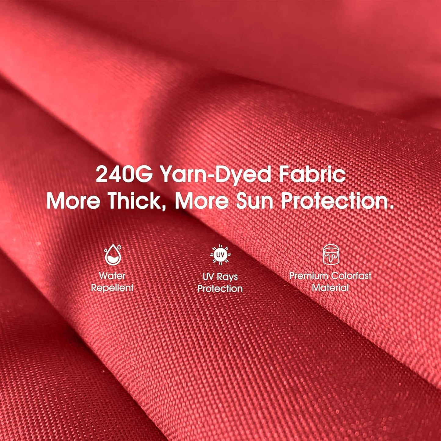 PURPLE LEAF 3-Seat Deluxe Outdoor Patio Porch Swing with Weather Resistant Steel Frame, Adjustable Tilt Canopy, Cushions and Pillow Included, Terra