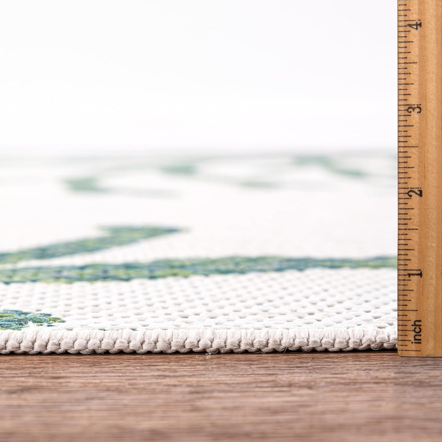 Keen Home Design Terrace Outdoor Area Rug - 8x10 Washable Indoor/Outdoor Rug for Patio, Kitchen, Balcony, Beach, Garden, Deck and Porch, Size: 7'7"x10'