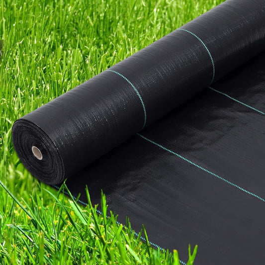 Towallmark 6.5ft x 300ft Premium 3oz Pro Garden Weed Barrier Landscape Fabric, Durable & Heavy-Duty Weed Block Gardening Mat, Easy Setup & Superior Weed Control, Eco-Friendly & Convenient Design