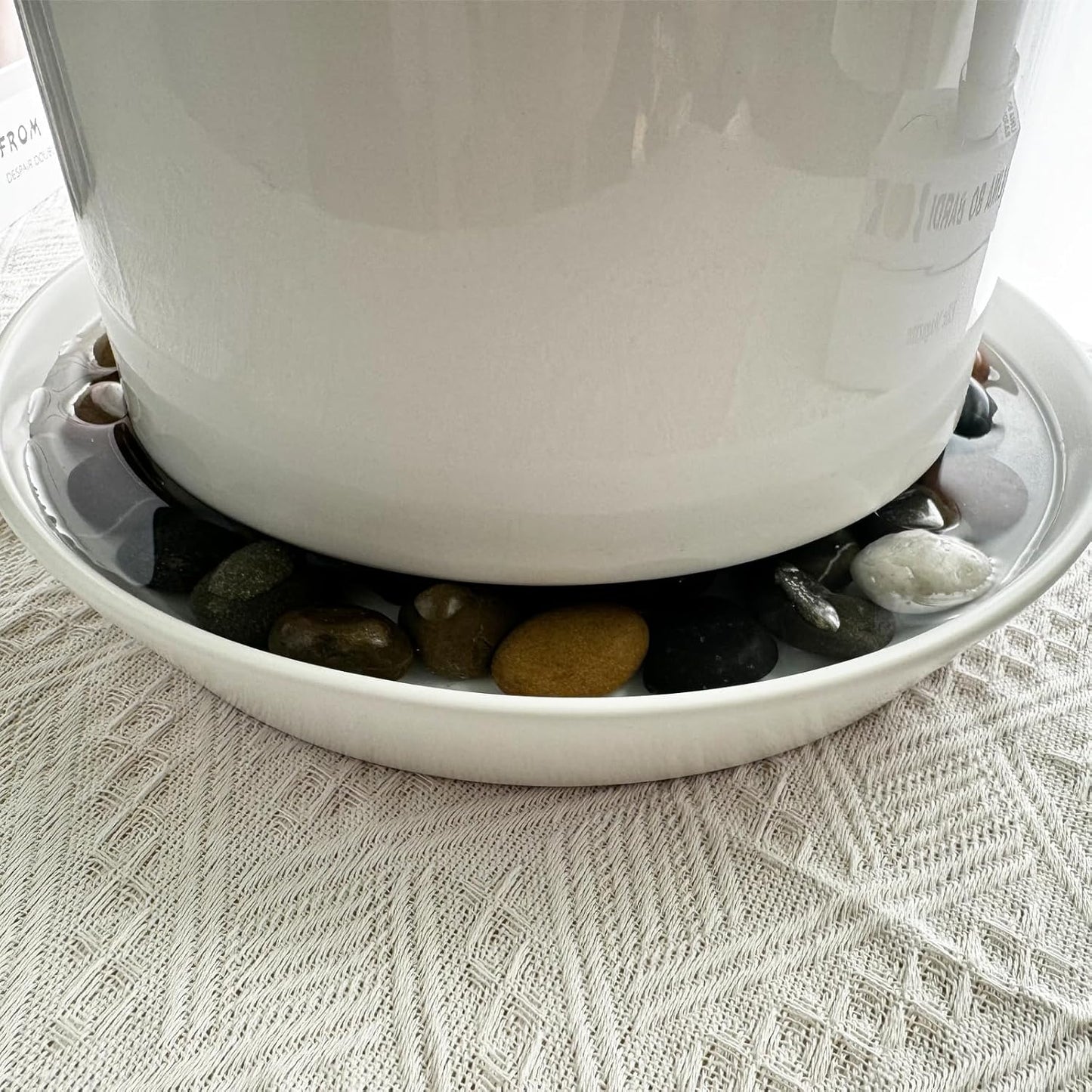 Ceramic Plant Saucers, 10 Inch (11 Inch) Plant Trays, Durable Round Glazed Ceramic Flower Plant Water Drip Tray for Pots Planter, Heavy Duty Plant Dish Plant Plate to Catch Water for Indoor & Outdoor