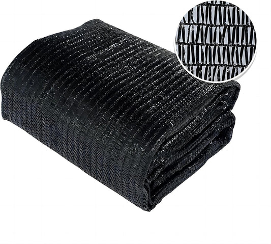 Agfabric 6.5 X 20ft 30% Sun Shade Sun Shade Fabric Sunblock Shade Cloth Cover with Clips for Plants, Black