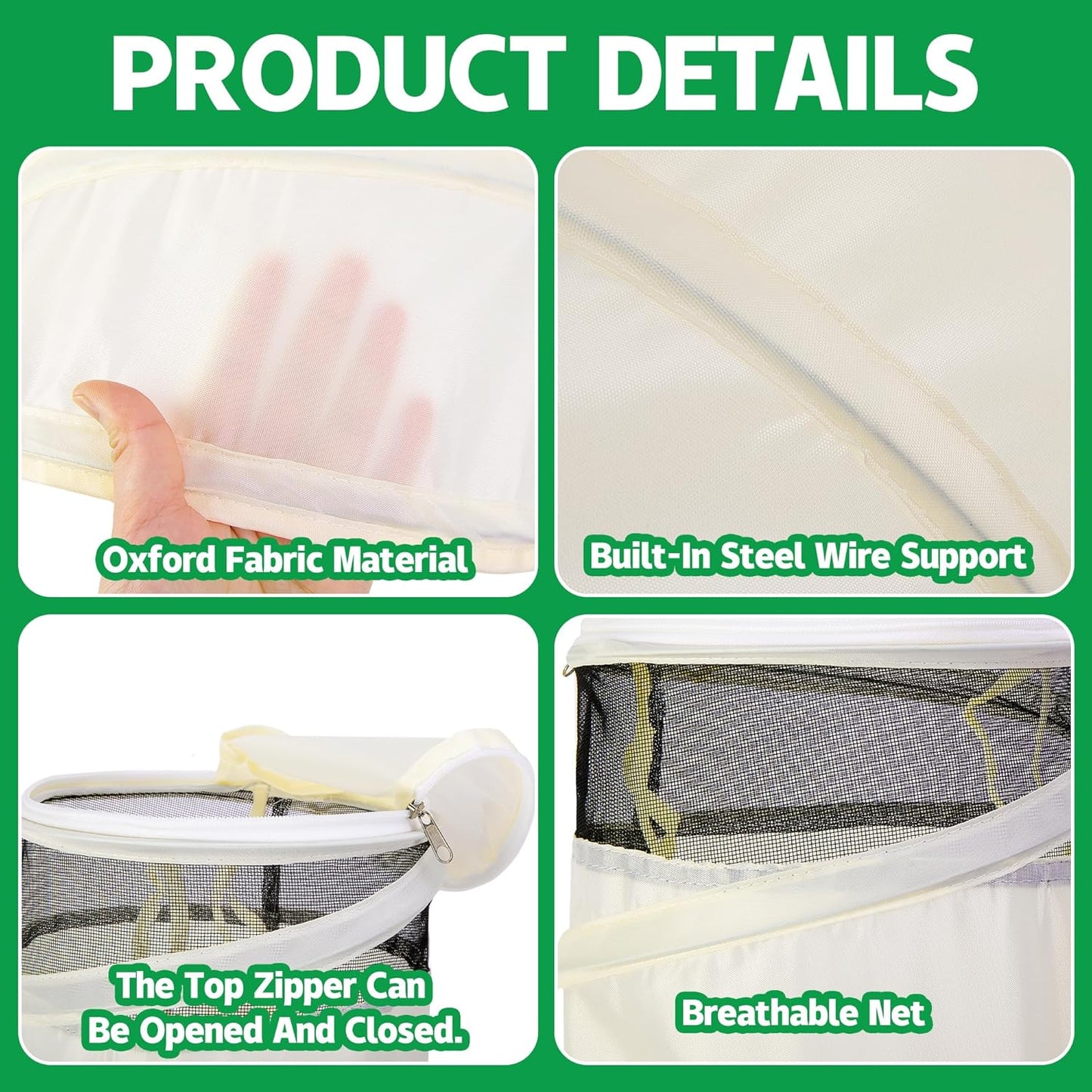 20" x 13" x 9" Pop Up Rose Cones for Winter Protection, Winter Rose Collars Protective Cover, Freeze Protection Roses Bush Cover for Protecting Against Frost Wind and Animals Eating