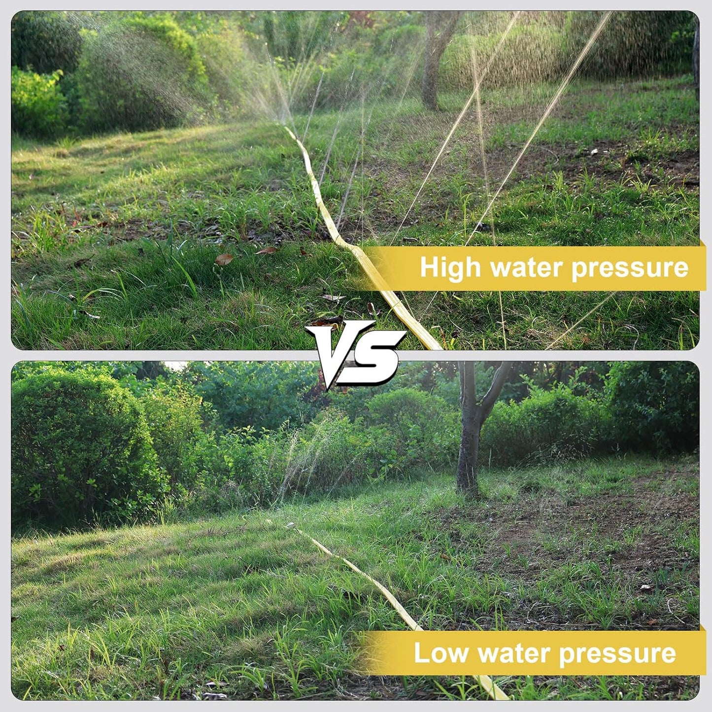 6-Pack Sprinkler Hose with Holes 25 ft – Flexible Sprinkler Soaker Hose for Lawn & Garden, 150 ft Total Drip Irrigation System – Yard Watering Solution, Durable & Easy to Use