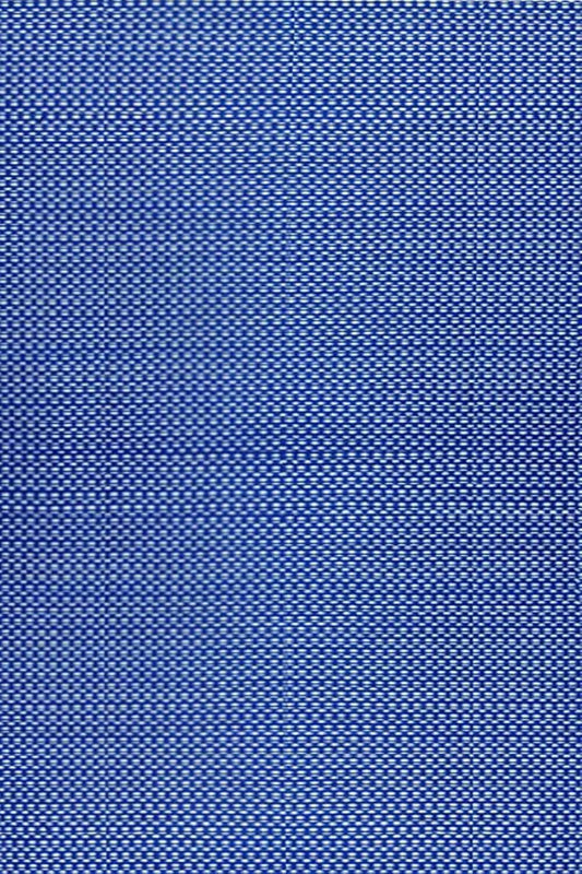 Mad Mats Geometric Outdoor Rug, Reversible Plastic Mat (6' x 9', Basic - Blue/White)