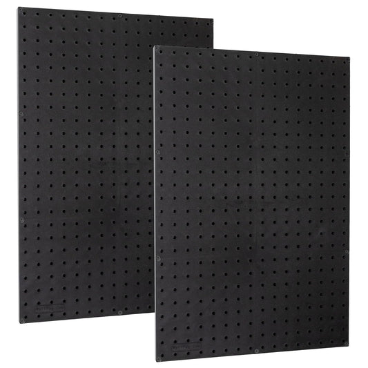 WallPeg Made in USA Pegboard Panels Garage Organization - Wall Storage Kit (PB-2 B) (2) ea - 24" x 16" Peg Board Tool Organizer Panel Set - Garage Organizer Kit