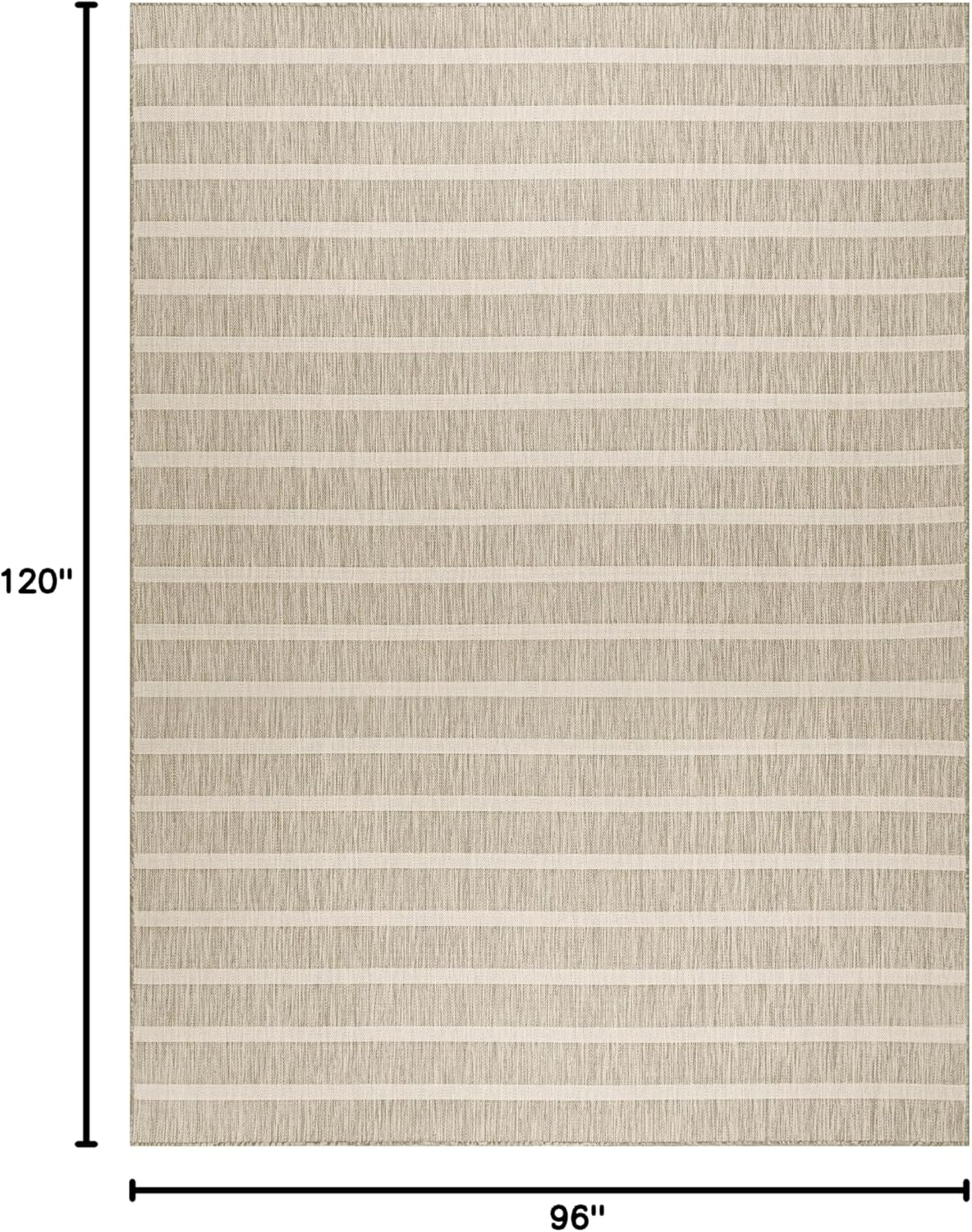 Nourison Home Positano 8' x 10' Fabric Grey Ivory Area Rug
