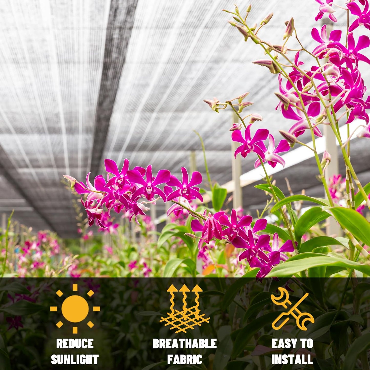 ShadeMart 50% Shade Cloth for Plant, Black 9FT x 92FT Custom Size Outdoor Shade Tarp, Shade Cover with Upgrade Grommets and Zip Ties, Netting Sunblock Net for Vegetables Flower Garden Greenhouse