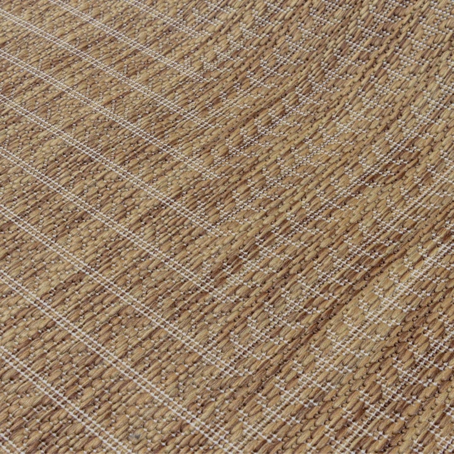 Adiva Rugs Outdoor Indoor Area Rug, Weather Resistant, Easy to Clean, Stain Resistant Floor Mat for Dining Room, Backyard, Deck, Patio (Wooden, 5' x 7')