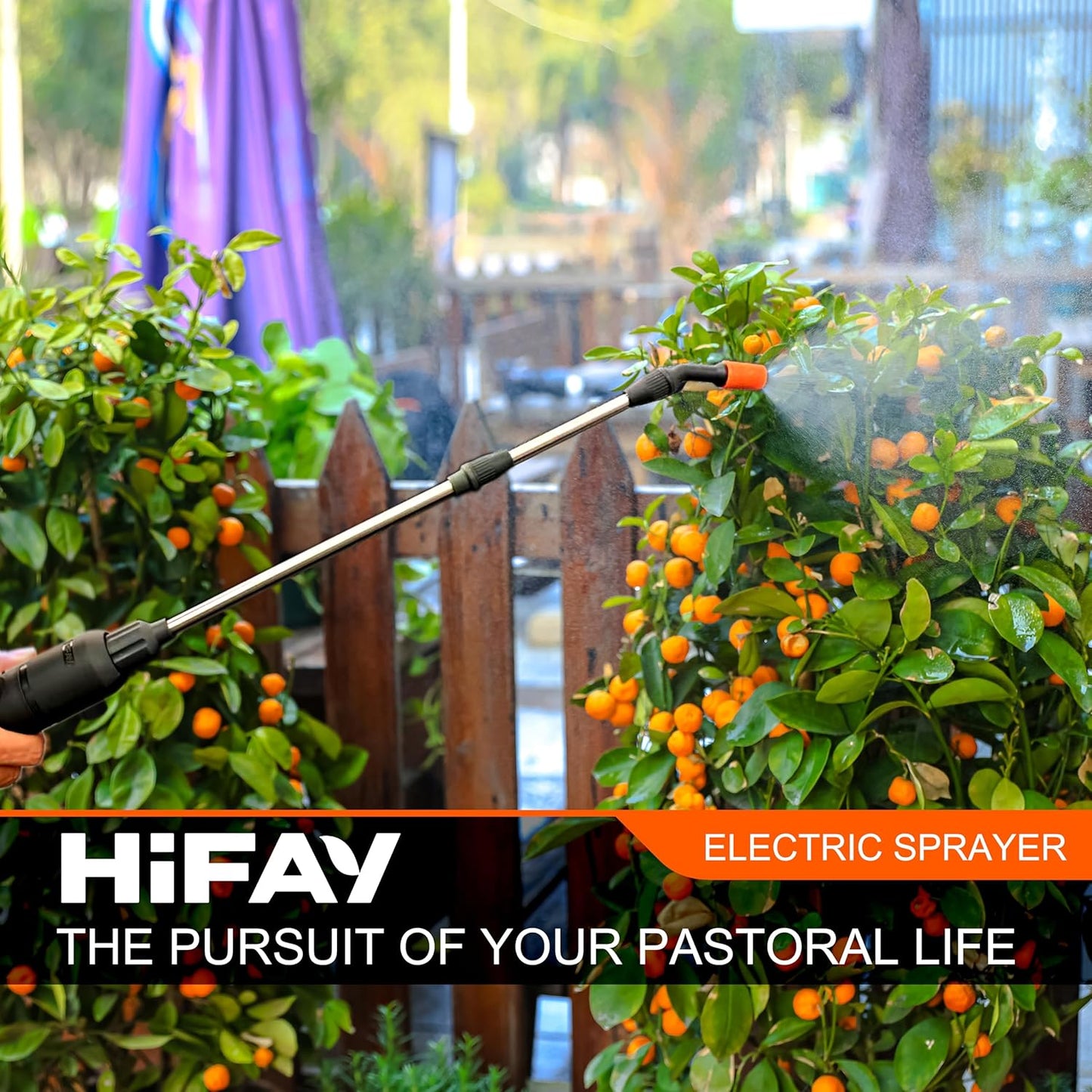 ES4-PRO Electric Sprayer 1 Gallon Built-in 4000mAh,Rechargeable Battery Powered Sprayer with Telescopic Wand,Plant Mister,Kitchen Cleaning,Indoor Watering Can for Plants (Blue)