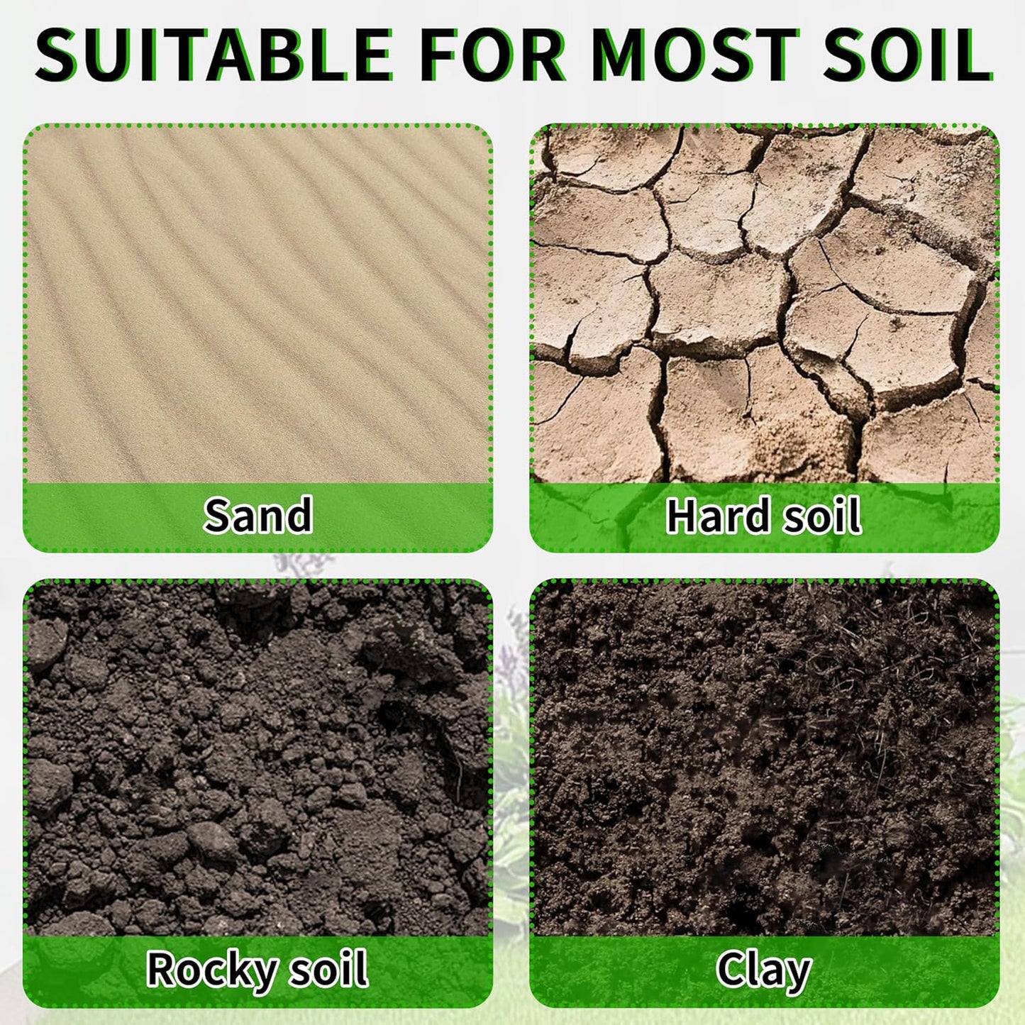 4"x24" Auger Drill Bit for Planting,Designed for Hard&Rocky Soil,Heavy-Duty Post Hole Auger with Upgrad Dual-Sharp Blades Tip,Garden Spiral Drill Bit & Plant Hole Digger,for 3/8" Hex Drive Drill