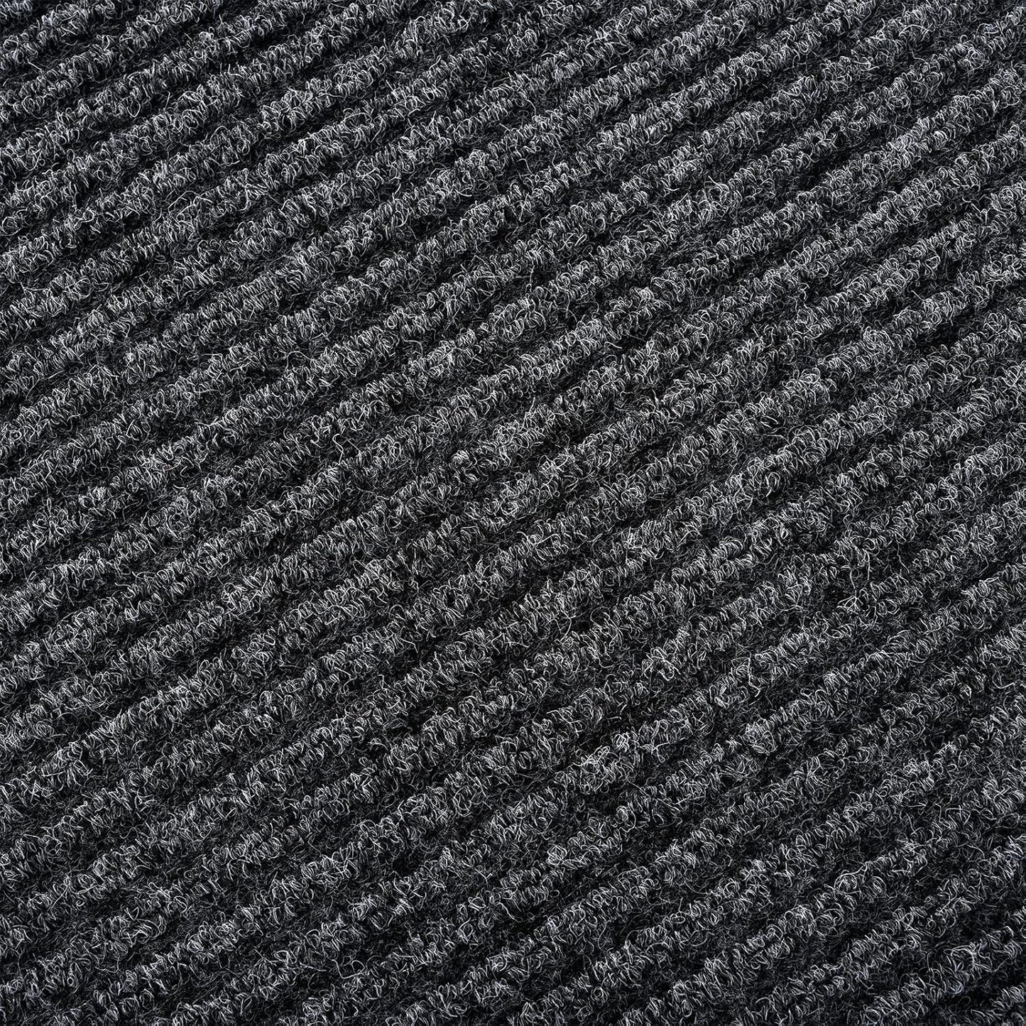 Profile Rubber Door Mat, 72x48inch, Heavy Duty, Entrance Doormat, Indoor and Outdoor, Waterproof, Easy Clean Shoe Scraper, Home Rug Welcome Mats for Entryway, Patio, Porch(Grey)