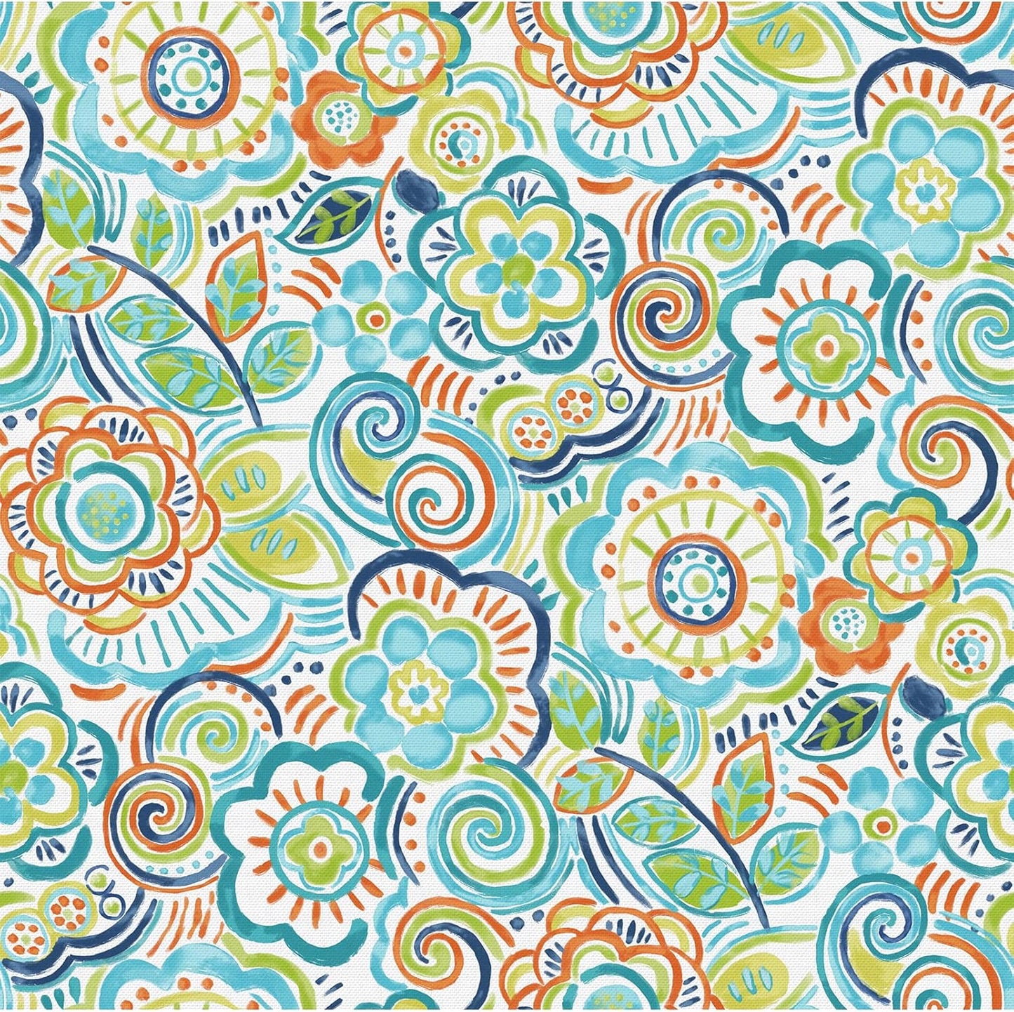 LVTXIII Outdoor Seat/Back Chair Cushion Patio Tufted High Back Cushion, Seasonal Replacement Rocking Chair Cushion with Ties (22” W x 20D”, Set of 2, Flower Blue)