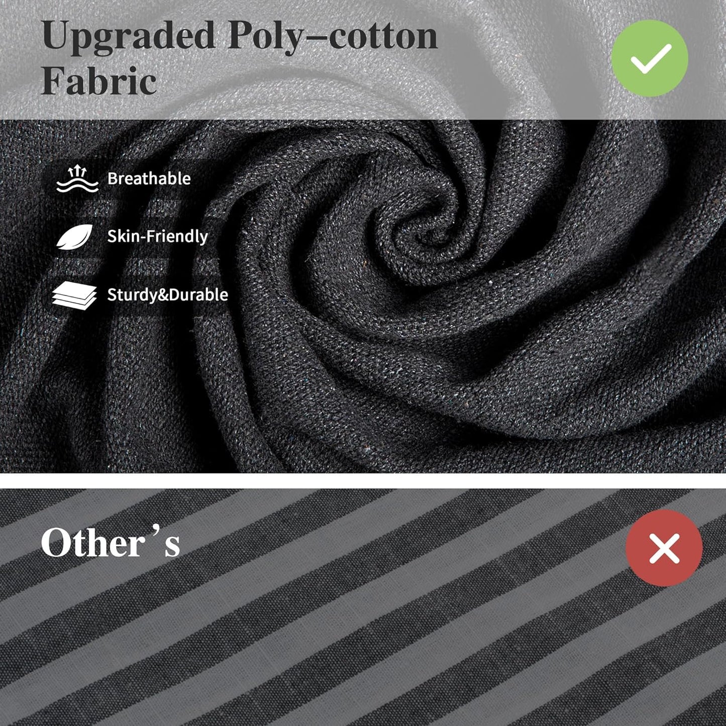 SUNCREAT Hammocks Outdoor Camping Double Hammock, Extra Large 2 Person Hammock for Camping, Dark Gray