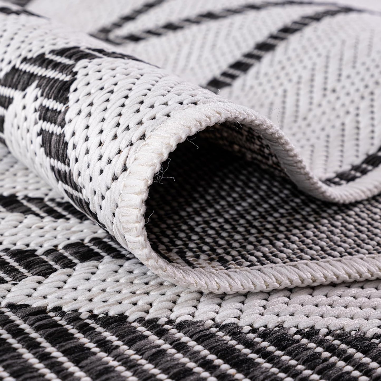 Keen Home Design Terrace Outdoor Round Rug - 8ft Round Washable Indoor/Outdoor Rug for Patio, Kitchen, Balcony, Beach, Garden, Deck and Porch, Size: 7'7" Round