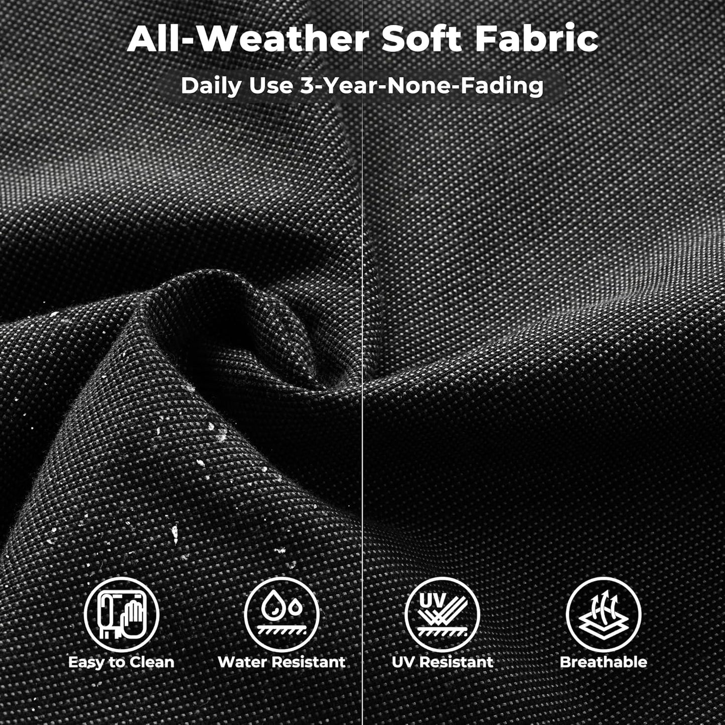 ovios 12 Pieces Patio Furniture Set, Outdoor Wicker Sectional Sofa with Glass Table Comfy Cushions, Modern Modular Deep Seat Couch Rattan Conversation Set, Black