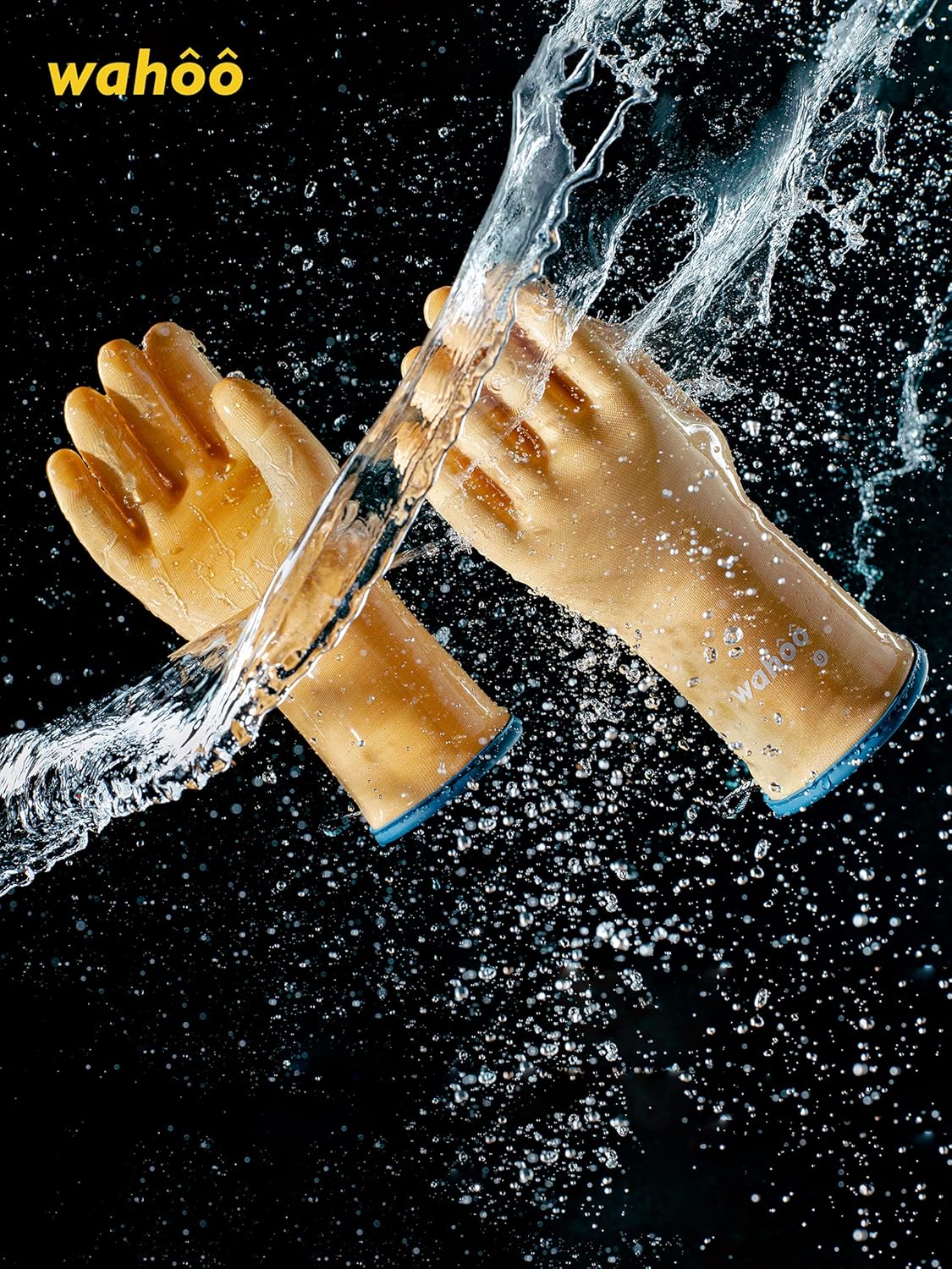 LANON Protection Wahoo Liquid Silicone Smoker Oven Gloves, Food-Contact Grade, Heat Resistant Gloves for Cooking, Grilling, Baking, Yellow, XXL/11