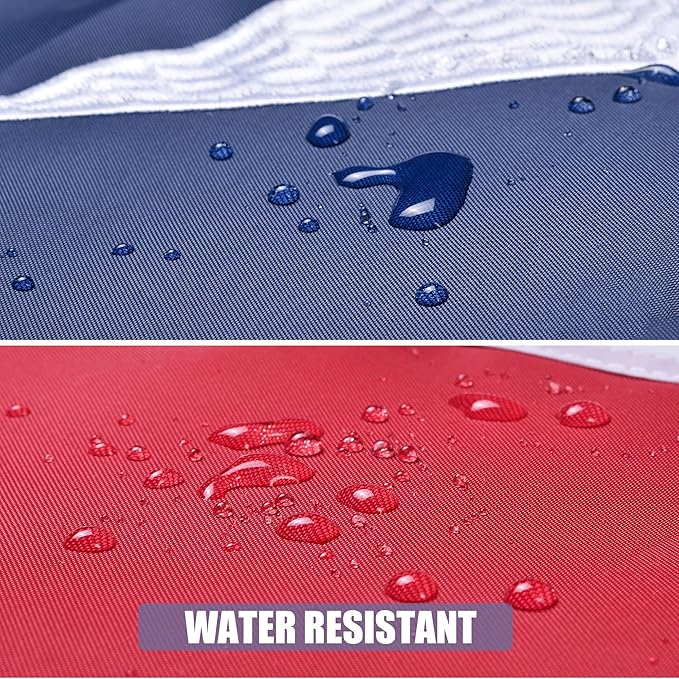 Texas State Flag 5x8 Ft, Deluxe Embroidered Heavy Duty Nylon Durable TX Outside Flags, Indoor/Outdoor, Sewn Stripes and Brass Grommets