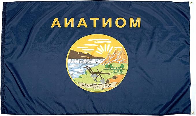 FlagSource Montana Nylon State Flag, Made in the USA, 3x5'