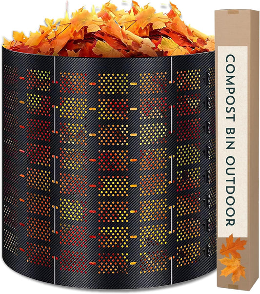 Compost Bins Outdoor Compost Bin Outdoor Composter Easy Assembling Large Capacity Yard Waste Bins Compost Bin Outside Outdoor Composting Bins