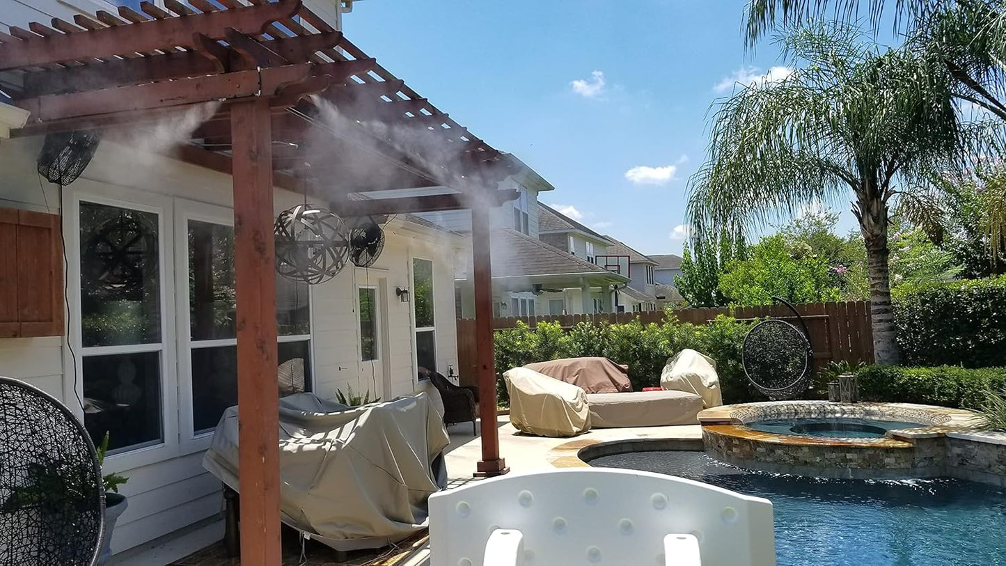 Black 18 Inch Misting Fan - Patio Outdoor Mist Fan For Residential, Restaurant and Commercial Use