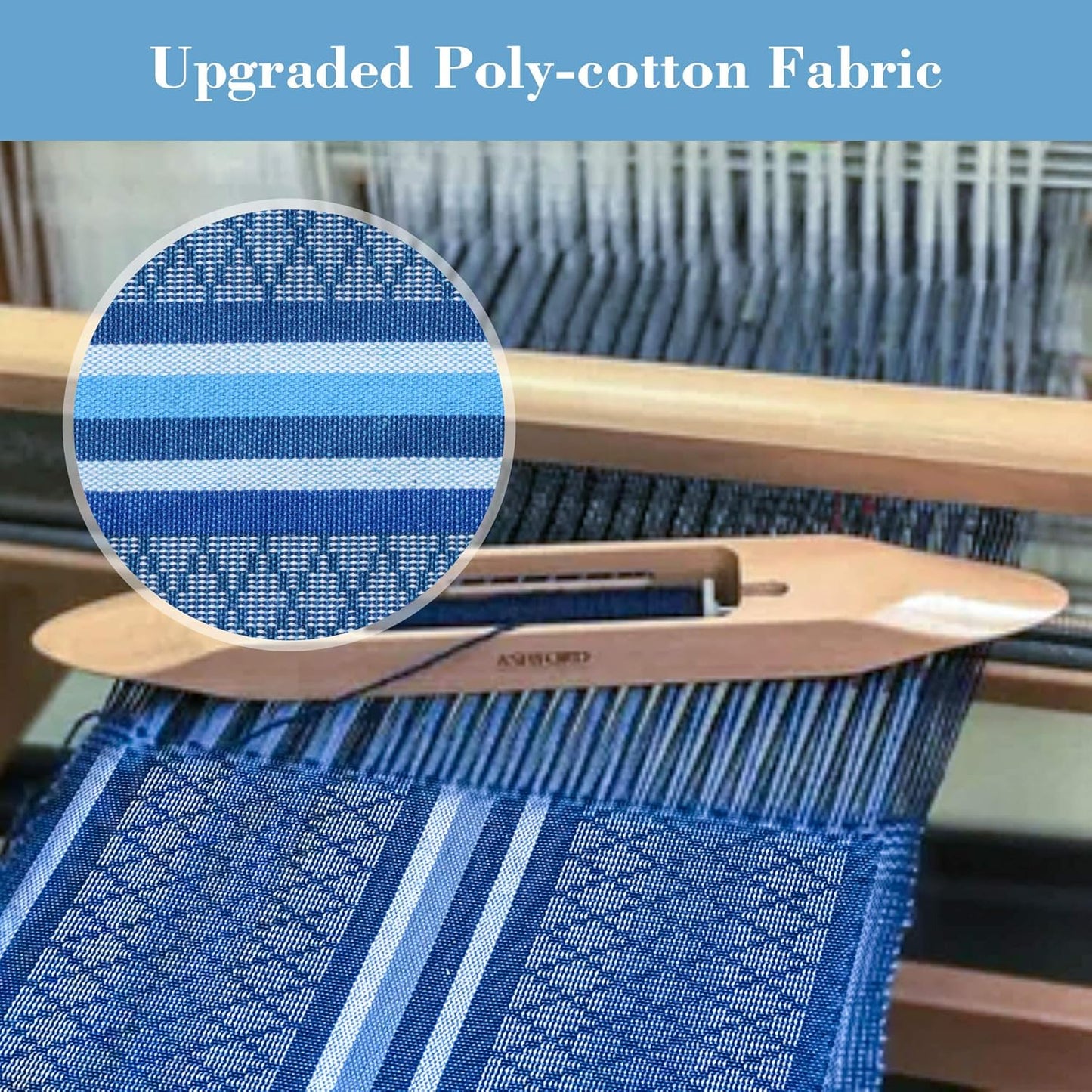 SUNCREAT Hammocks Double Hammock with Curved Spreader Bar, Outdoor Portable Hammock with Carrying Bag & Tree Straps for Bedroom, Patio, Backyard, Balcony, Max 450lbs Capacity, Blue