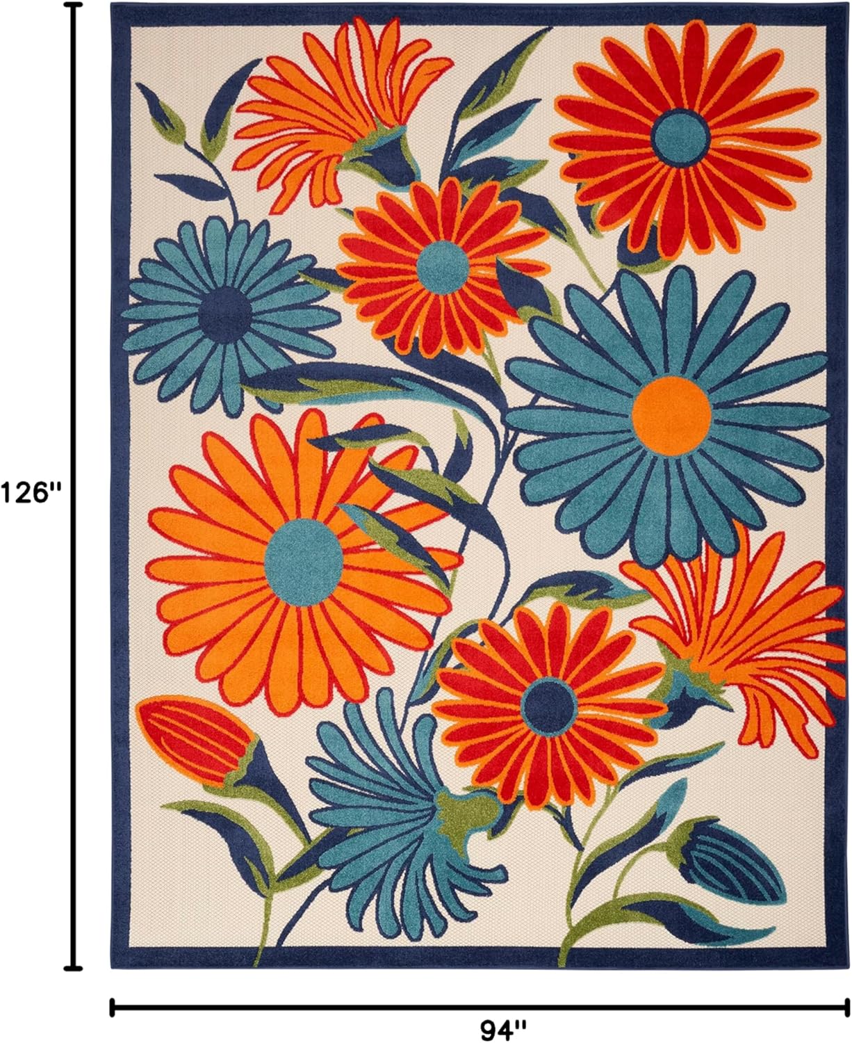 Nourison Aloha 8' x 11' Multicolor Fabric Contemporary Area Rug (8' x 11')