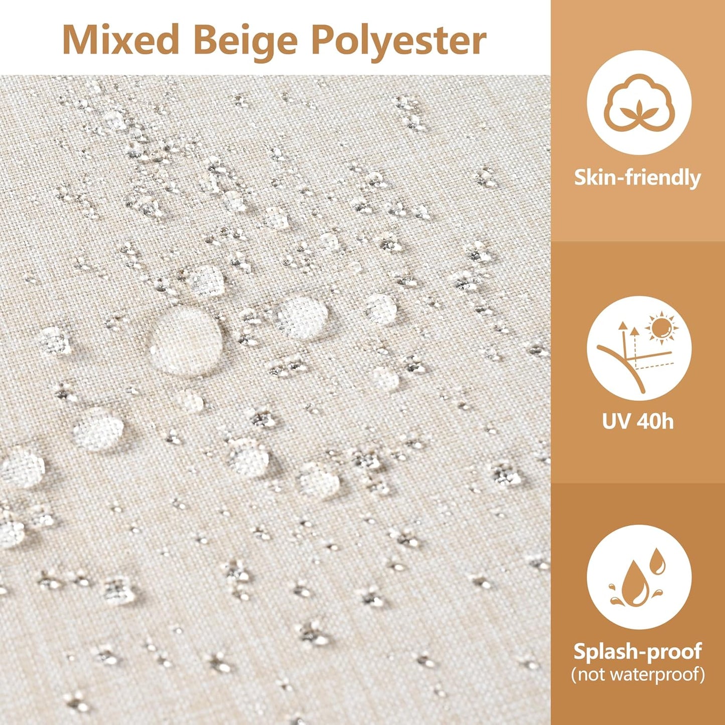 5-Piece Acacia Wood and Rope Patio Sofa Set, Outdoor Conversation Set with Acacia Wood Coffee Table and Ottoman, 2 Club Chair for Backyard Porch Garden Balcony