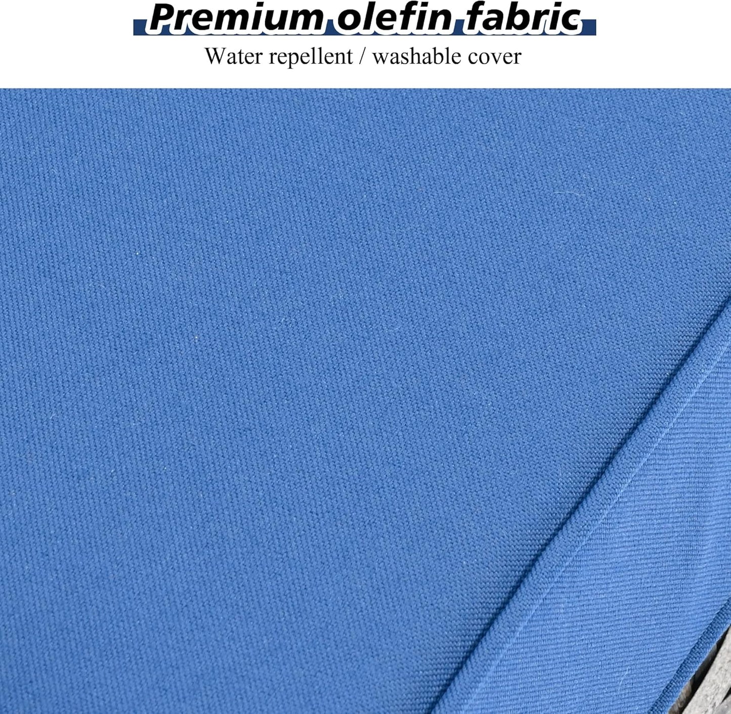 HOOOWOOO 13 Piece Modular Patio Outdoor Sectional Furniture Set with Gas Propane Fire Pit Table,Wicker Conversation Sofa Set,Out Door Couch Set with Wide Arm Outside(Navy Blue)