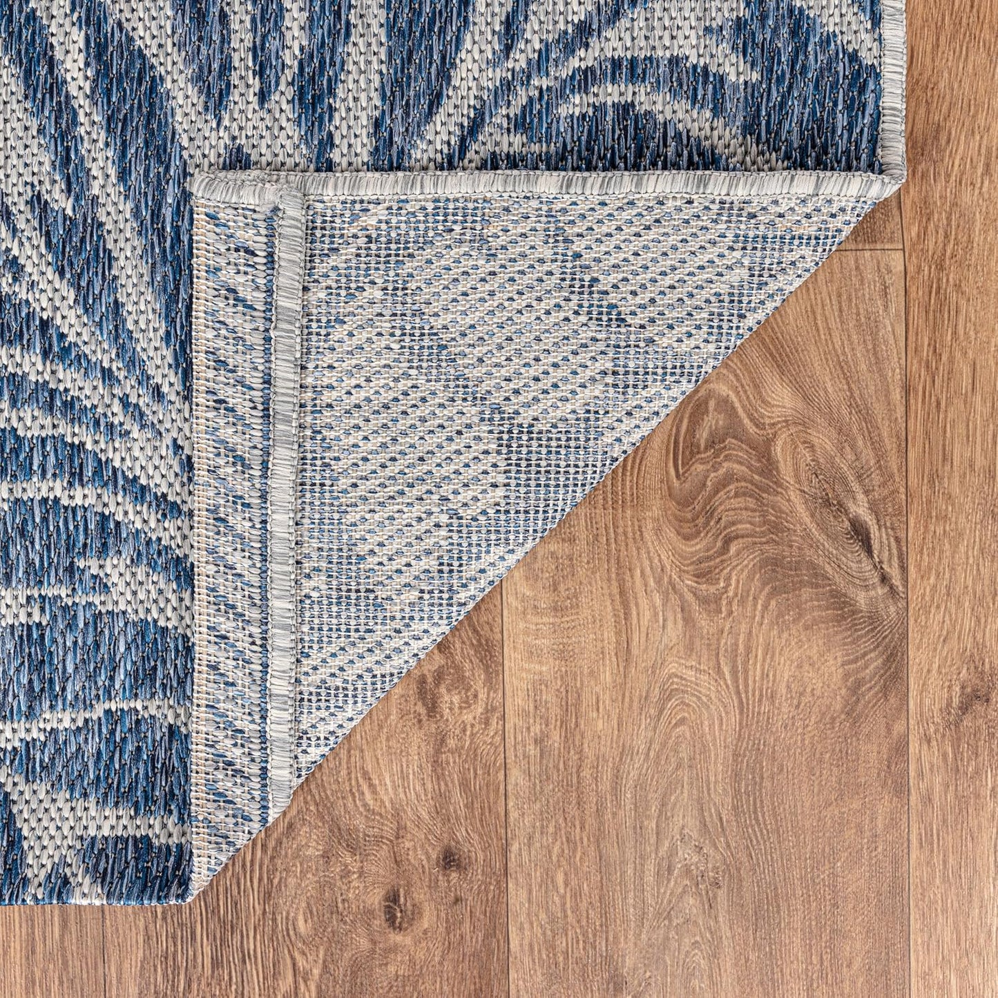 Keen Home Design Terrace Outdoor Round Rug - 5ft Round Washable Indoor/Outdoor Rug for Patio, Kitchen, Balcony, Beach, Garden, Deck and Porch, Size: 5'3" Round