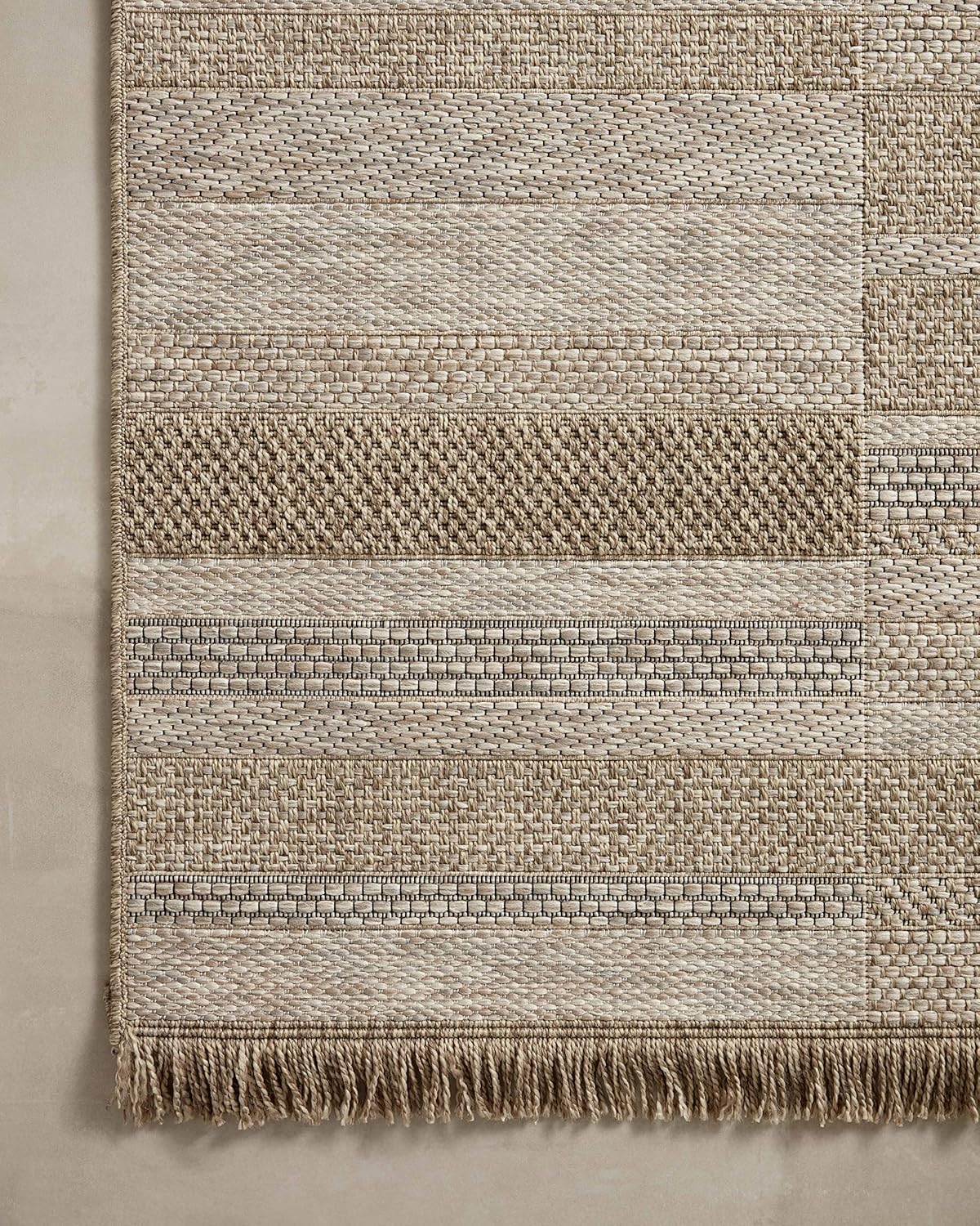 Loloi Dawn Collection Indoor/Outdoor DAW-03 Brown 6'-4" x 9'-2" Area Rug