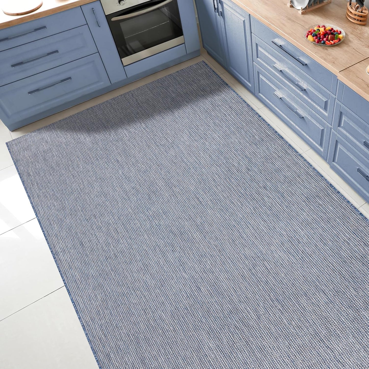 Keen Home Design Terrace Outdoor Area Rug - 8x10 Washable Indoor/Outdoor Rug for Patio, Kitchen, Balcony, Beach, Garden, Deck and Porch, Size: 7'7"x10'