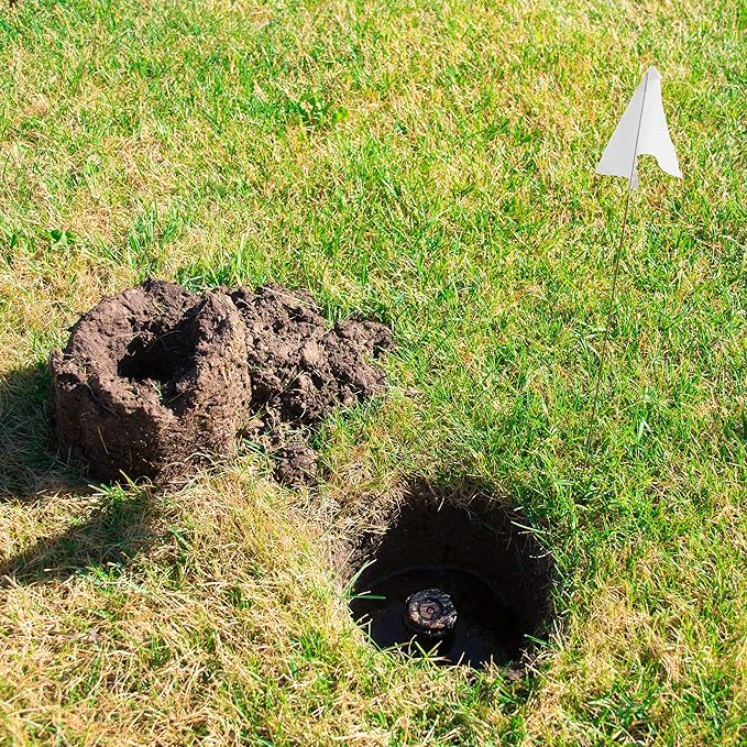 White Marking Flags 1000 Pack - 4x5x15 Inch White Flags for Yard - Markers For Lawn, Irrigation, Landscaping, Survey & Sprinkler Head Marking