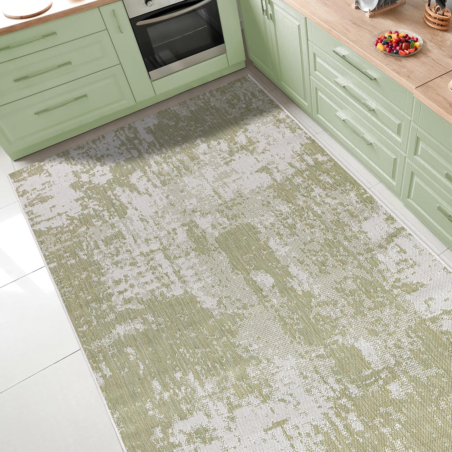 Keen Home Design Terrace Outdoor Area Rug - 9x12 Washable Indoor/Outdoor Rug for Patio, Kitchen, Balcony, Beach, Garden, Deck and Porch, Size: 8'10"x12'