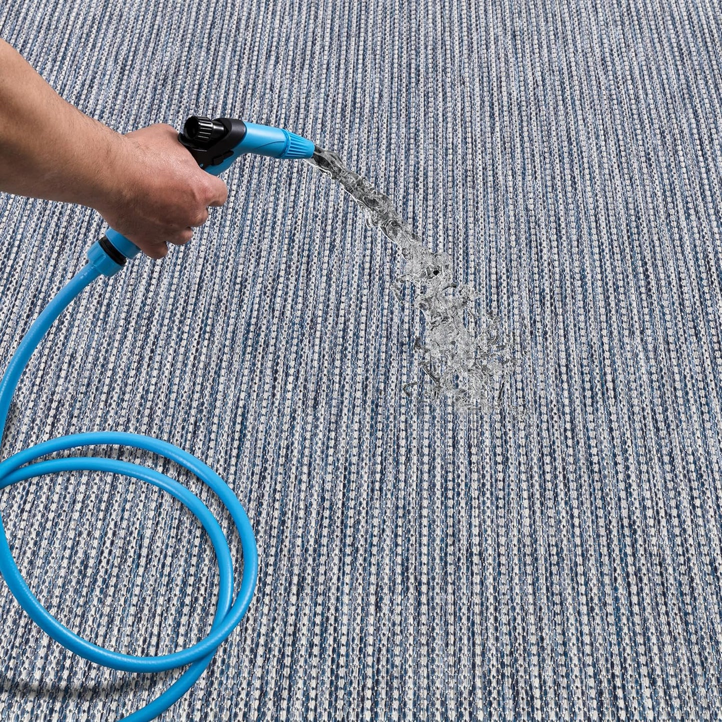 Keen Home Design Terrace Outdoor Throw Rug - 3x5 Washable Indoor/Outdoor Rug for Patio, Kitchen, Balcony, Beach, Garden, Deck and Porch, Size: 3'x5'