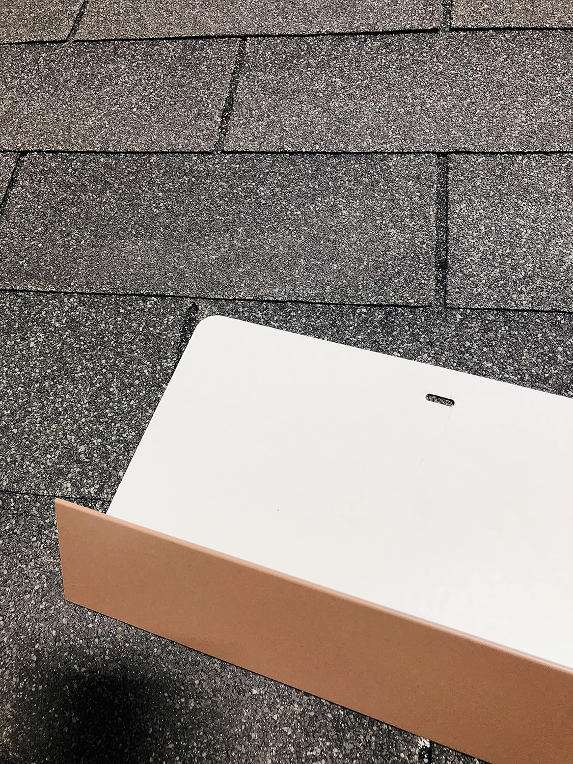 EAGLE 1- Shingle Roof Rain Diverter 40 Inches Long- 26 Gauge Material- Easy to Install- Includes Stainless Steel Nails (2, Brown)