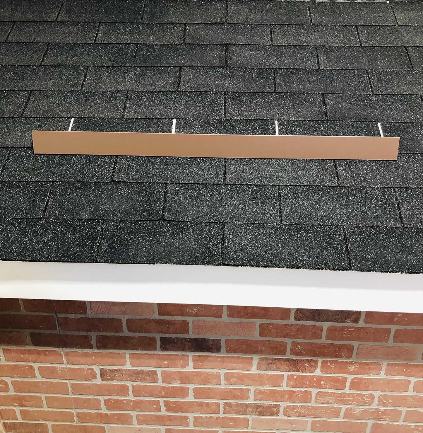 EAGLE 1- Shingle Roof Rain Diverter 40 Inches Long- 26 Gauge Material- Easy to Install- Includes Stainless Steel Nails (3, Brown)