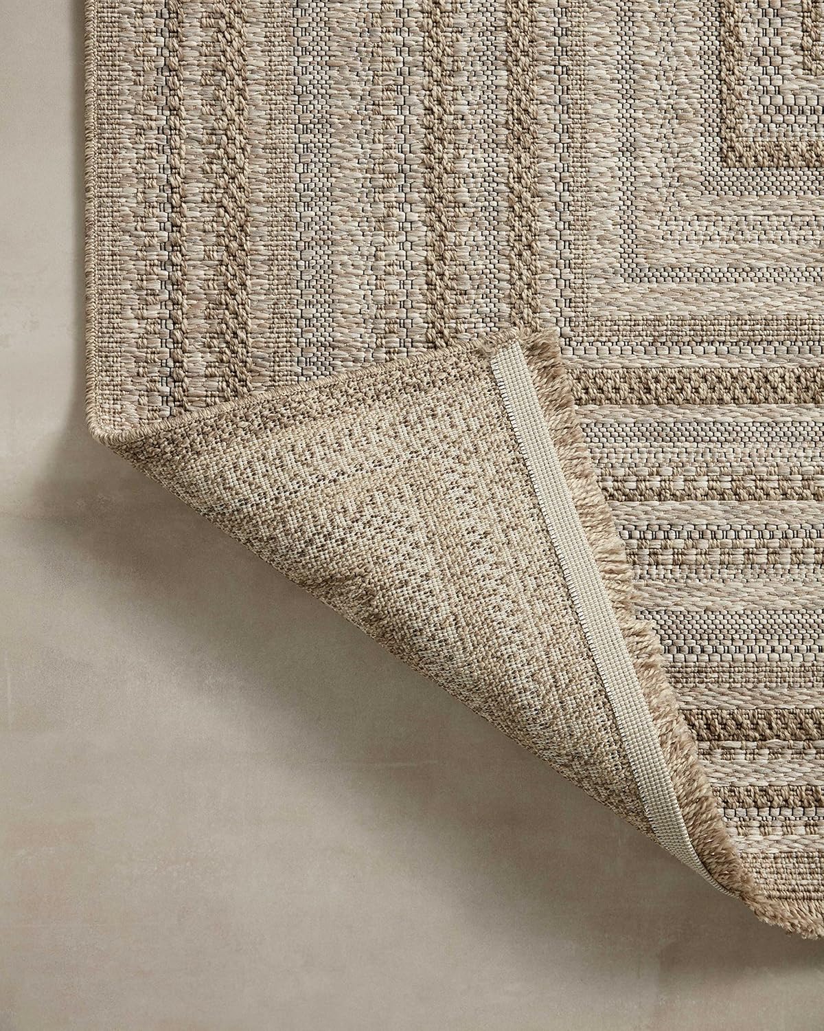 Loloi Dawn Collection Indoor/Outdoor DAW-01 Natural 2'-3" x 10'-0" Runner Rug