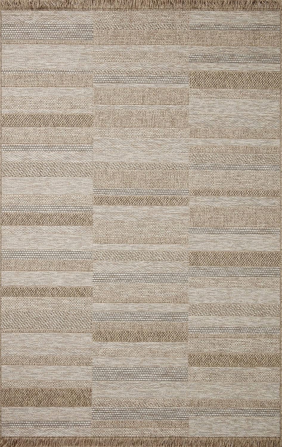 Loloi Dawn Collection Indoor/Outdoor DAW-03 Brown 7'-8" x 10' Area Rug