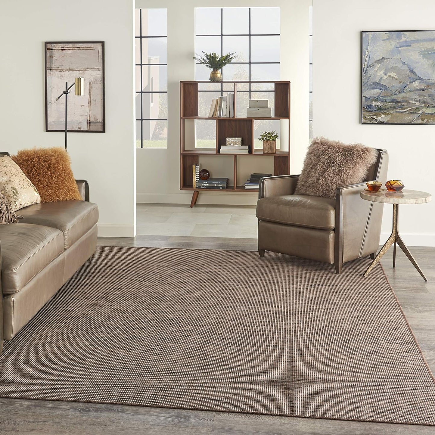 Nourison Home Positano 6' x 9' Natural Fabric Modern Area Rug (6' x 9')