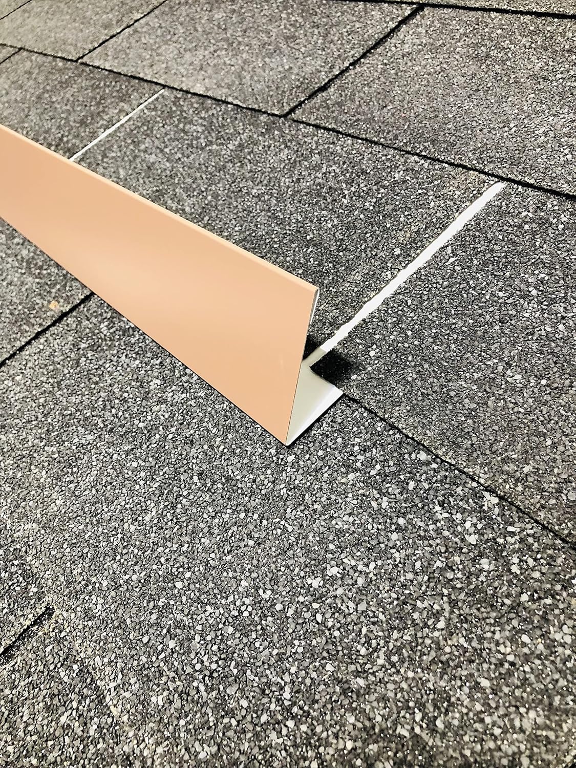 EAGLE 1- Shingle Roof Rain Diverter 40 Inches Long- 26 Gauge Material- Easy to Install- Includes Stainless Steel Nails (3, Brown)